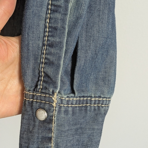 Denim Snap up Shirt - Picture 12 of 12